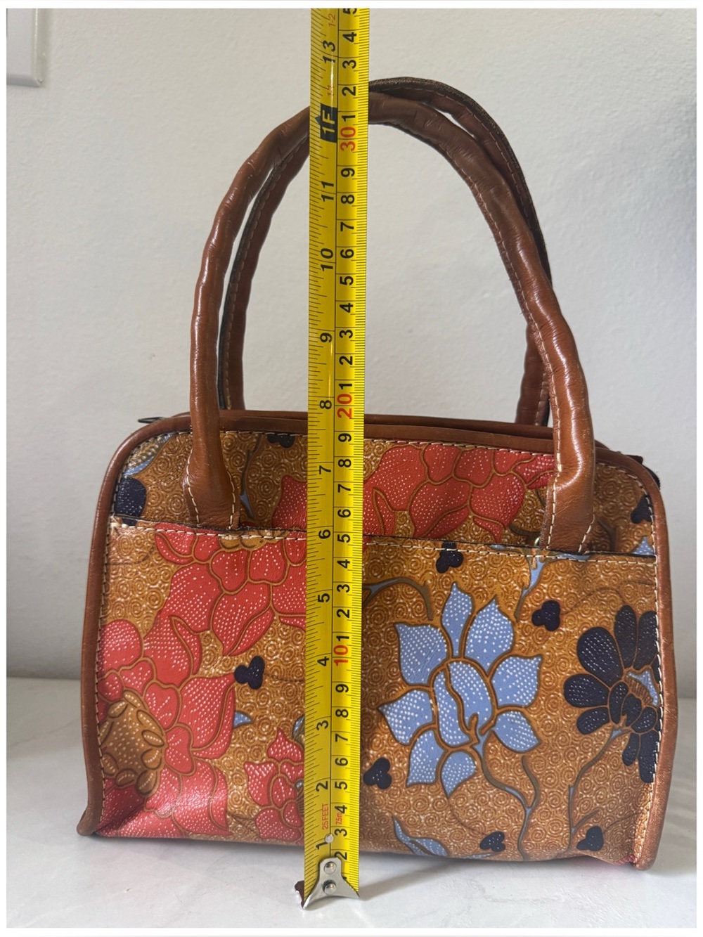 Patricia Nash Floral Satchel Handbag Brown
Trim Top Handle - Picture 12 of 14